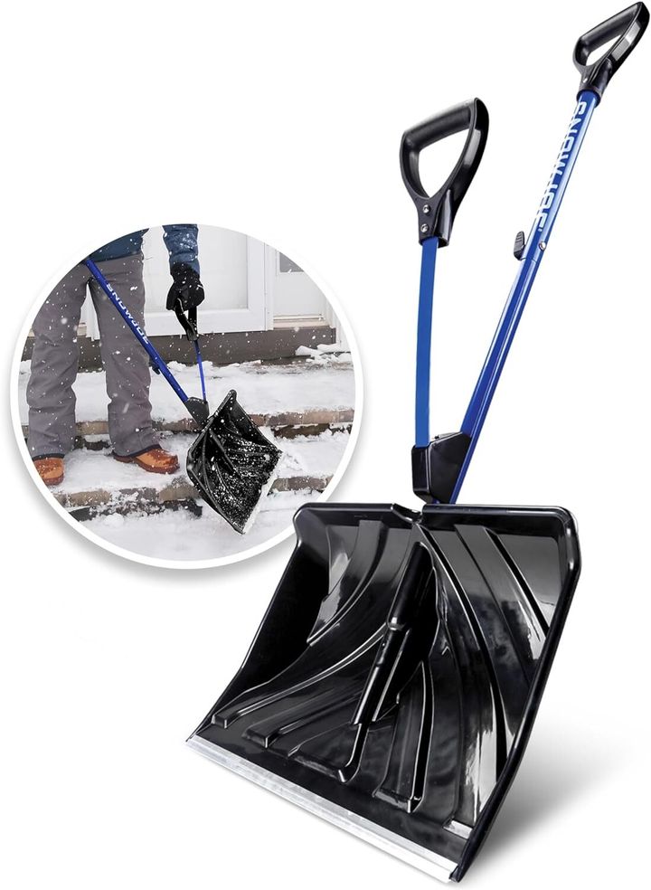 Snow Joe's ergonomic snow shovel is on sale at Amazon.