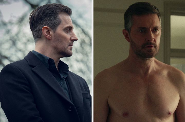 Richard Armitage in Fool Me Once (left) and Obsession (right)