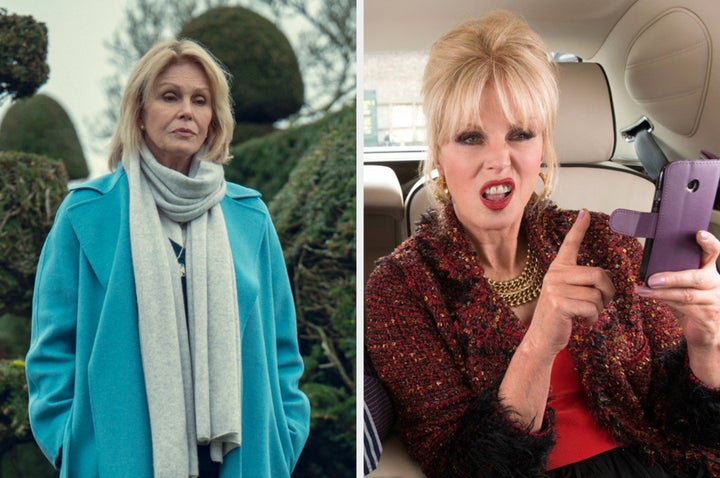 'Fool Me Once'의 조안나 람리(왼쪽)와 'Absolutely Fabulous: The Movie'(오른쪽)