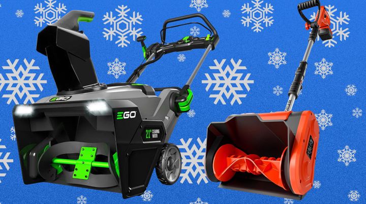 A heavy duty electric snow-blower and electric shovel