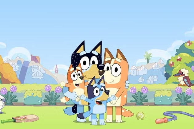 Bluey and her family