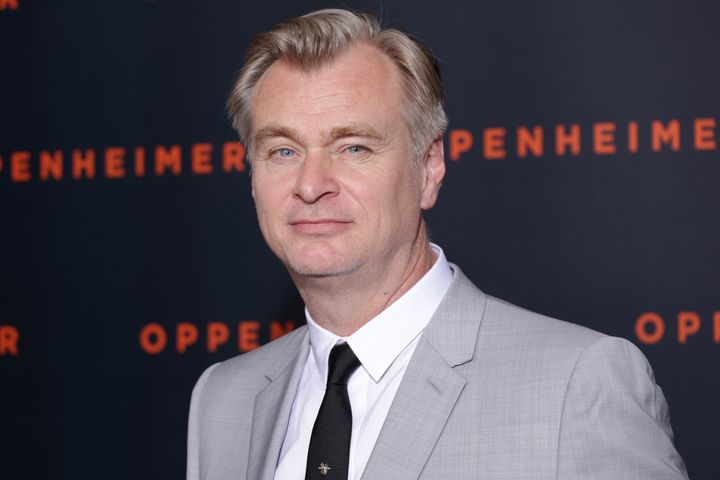 Christopher Nolan at the Oppenheimer premiere in July 2023