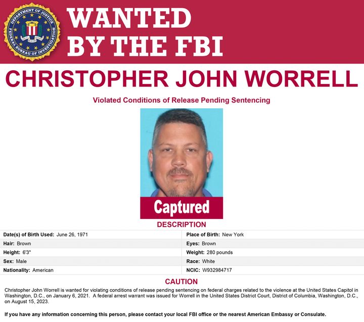 Christopher John Worrell, a member of the Proud Boys extremist group, disappeared days before he was supposed to be sentenced for his role in the U.S. Capitol riot.