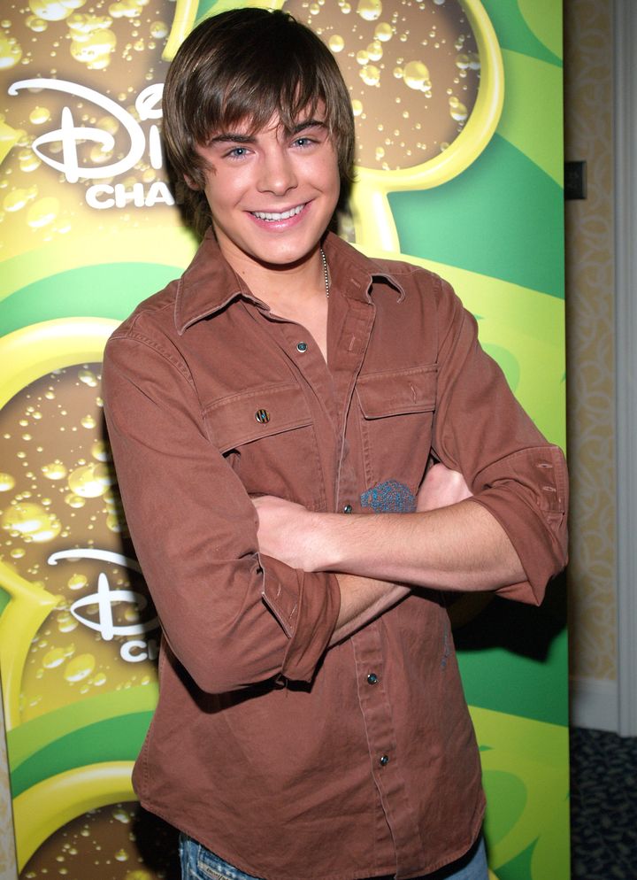 Zac Efron in his High School Musical days, pictured in 2005