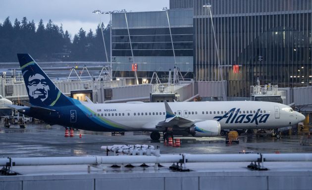 アラスカ航空のボーイング737Max9型機（2024年1月6日）