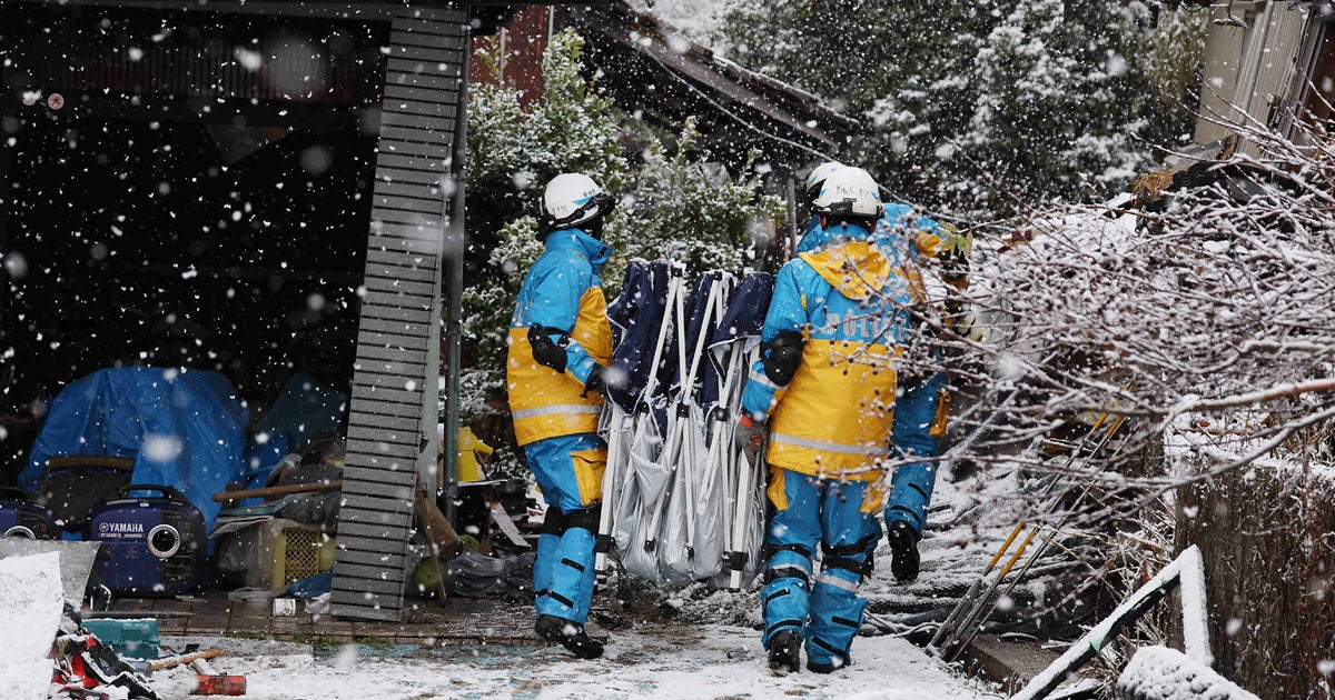 Snow Hinders Rescues And Aid To Isolated Communities After Deadly Japan Quakes