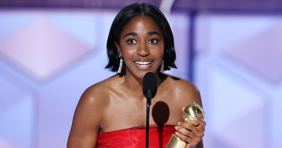 Ayo Edebiri Gets The Crowd Going With Adorably Flustered Golden Globes Acceptance Speech