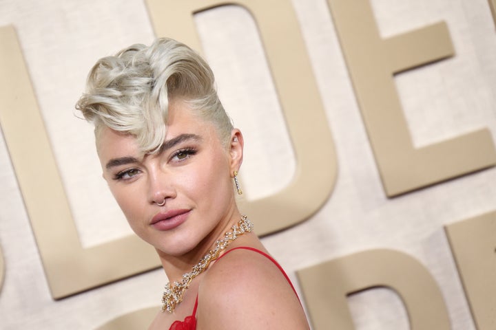 Florence Pugh at the Golden Globes