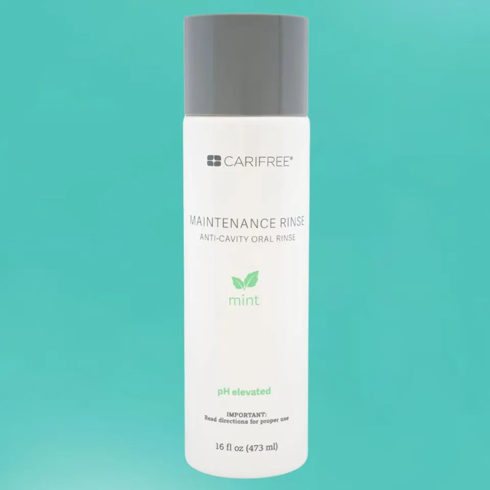 CariFree Maintenance Rinse (Mint): Fluoride Mouthwash, Dentist Recommended  Anti-Cavity Oral Care, Neutralizes pH, Freshen Breath