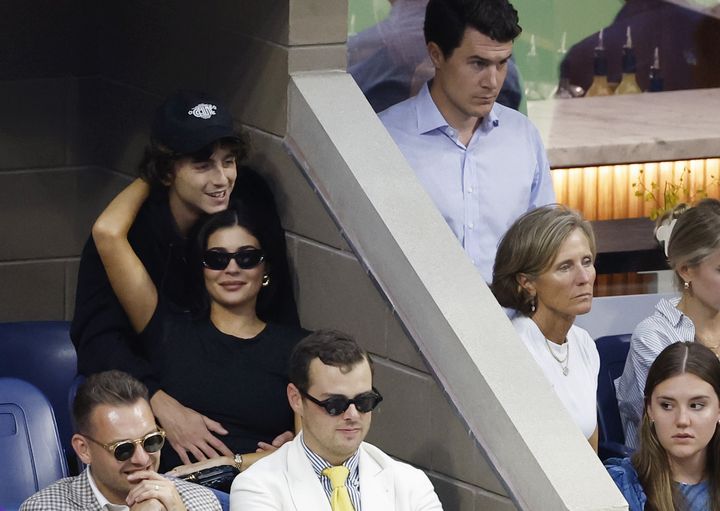 Timothée and Kylie last year at the US Open