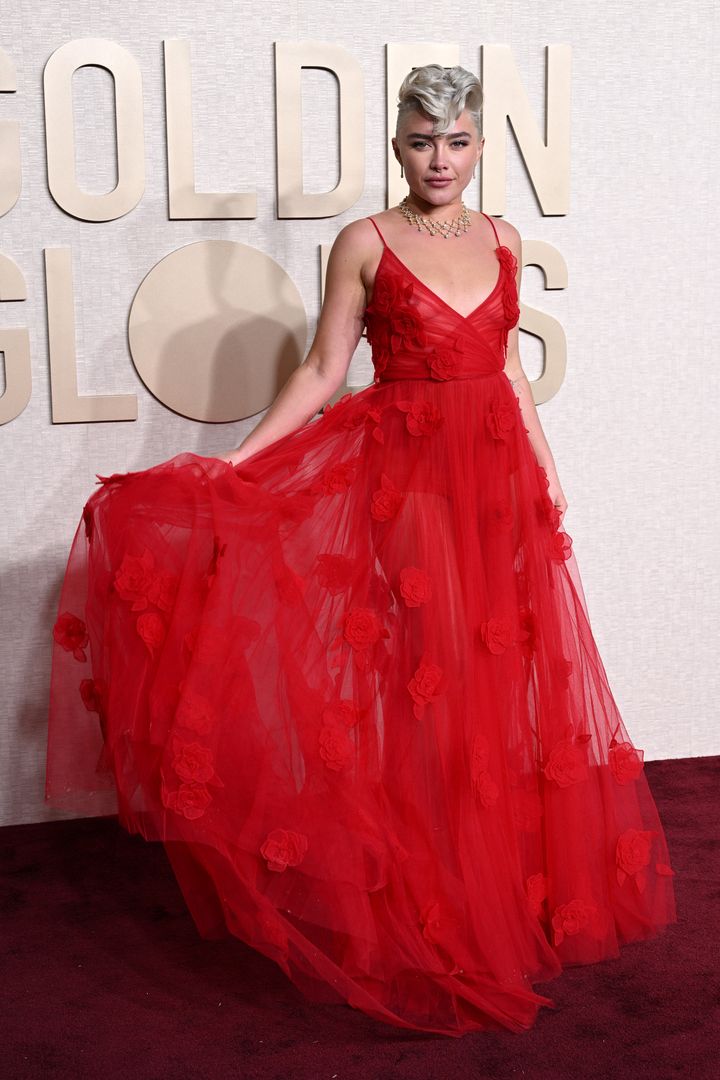 Florence Pugh Stuns In Sheer Gown At 2024 Golden Globes HuffPost