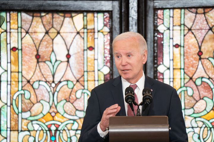 President Joe Biden's remarks on Monday were the second of two speeches to commemorate the third anniversary of Trump supporters' efforts to overturn the 2020 election on Jan. 6, 2021.