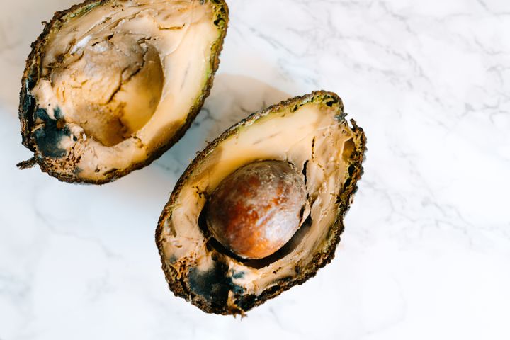 Air pockets inside bruised avocados can lead to the growth of mold.