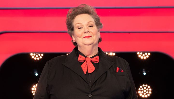 Anne Hegerty on the set of Beat The Chasers in 2021