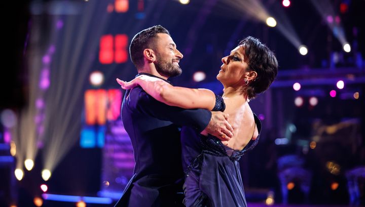 Giovanni Pernice and Amanda Abbington performing their first routine of the series during last year's Strictly