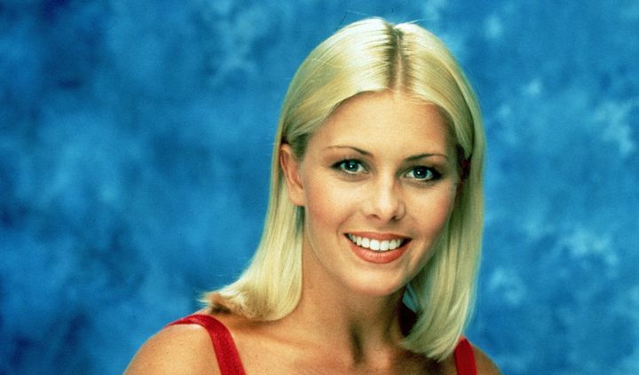 Nicole Eggert pictured in a 1992 publicity still for "Baywatch."