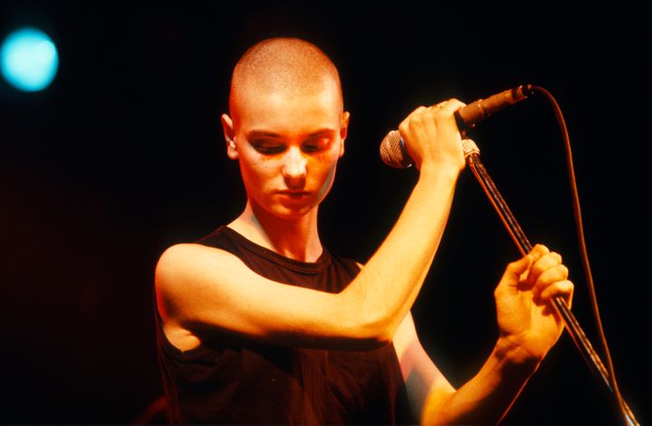 Sinéad performing in the early years of her career in the late 1980s