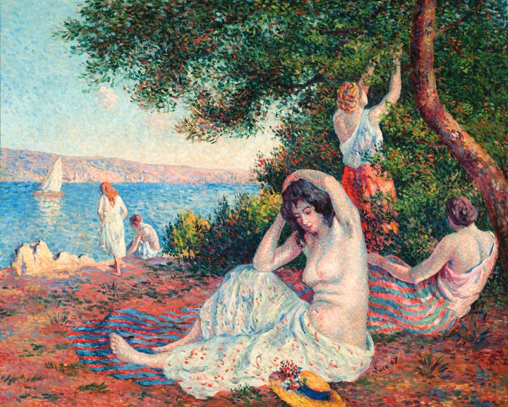 Maximilien Luce (1858-1941), Λουόμενες στο Σαιν-Τροπέ, 1897. Λάδι σε καμβά | 65 × 81 εκ.