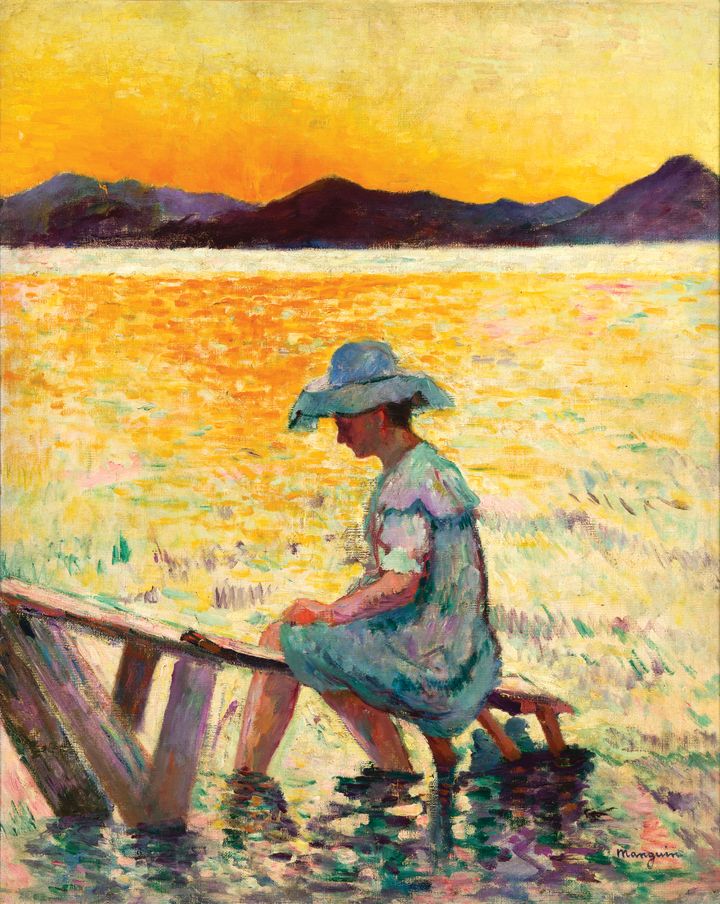 Henri Manguin (1874-1949), Σαιν-Τροπέ, το ηλιοβασίλεμα, 1904. Λάδι σε καμβά | 81 × 65 εκ. nguin (1874-1949), Σαιν-Τροπέ, το ηλιοβασίλεμα, 1904. Λάδι σε καμβά | 81 × 65 εκ.