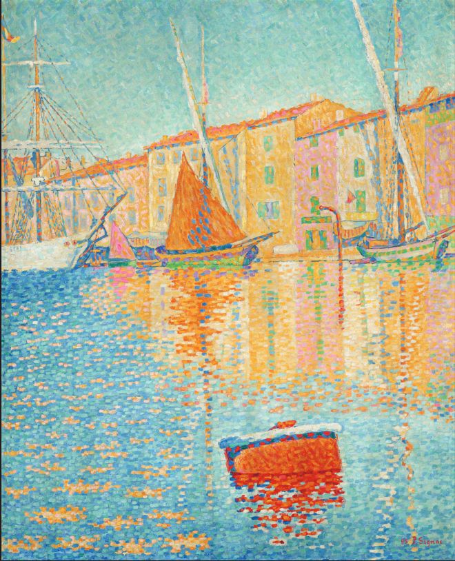 Paul Signac (1863-1935), Η κόκκινη σημαδούρα, 1895. Λάδι σε καμβά | 81,2 × 65 εκ.