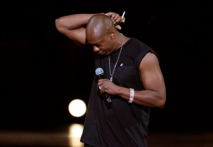 Dave Chappelle performs at Madison Square Garden during his 50th birthday celebration week on Aug. 25, 2023, in New York. 