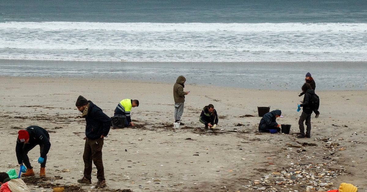 NextImg:Millions Of Plastic Pellets Wash Up On Spanish Beaches
