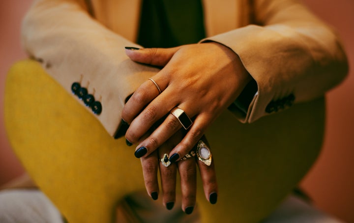 If you are going to use press-on nails, it's important to wear your press-on nails and actual nails short.