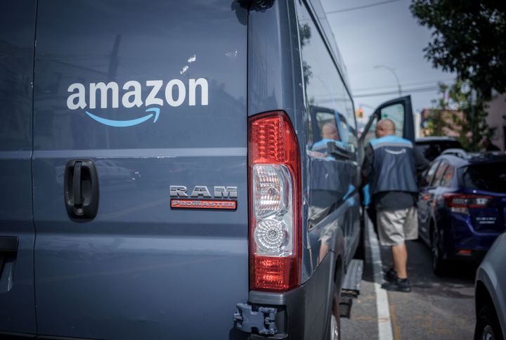 Amazon's delivery network is made up of "delivery service partners" that are outside contractors.