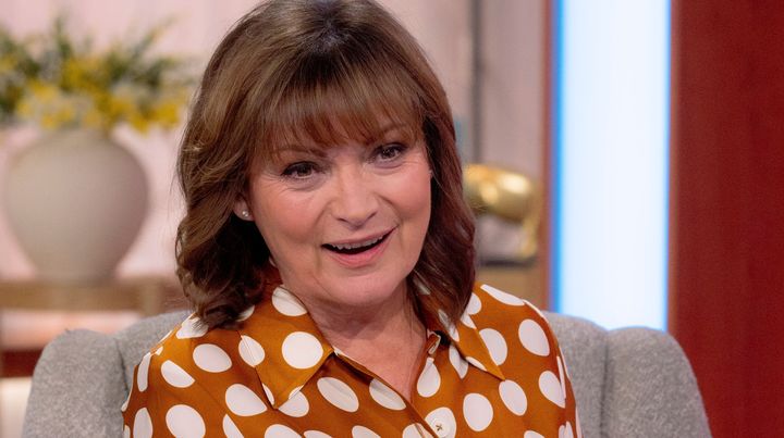 Lorraine Kelly on the set of her ITV daytime show