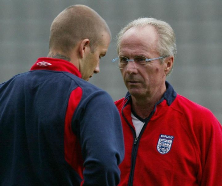 Eriksson led what was regarded as a “golden generation” of English players, including David Beckham.