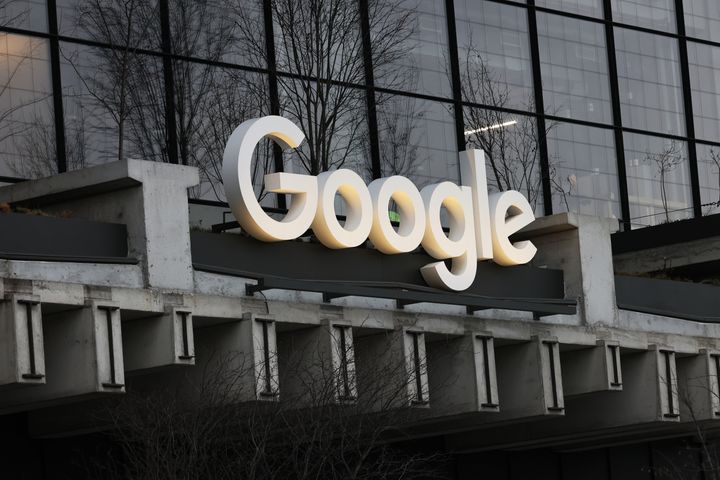 The exterior of Google's new headquarters in New York City is pictured on Tuesday.