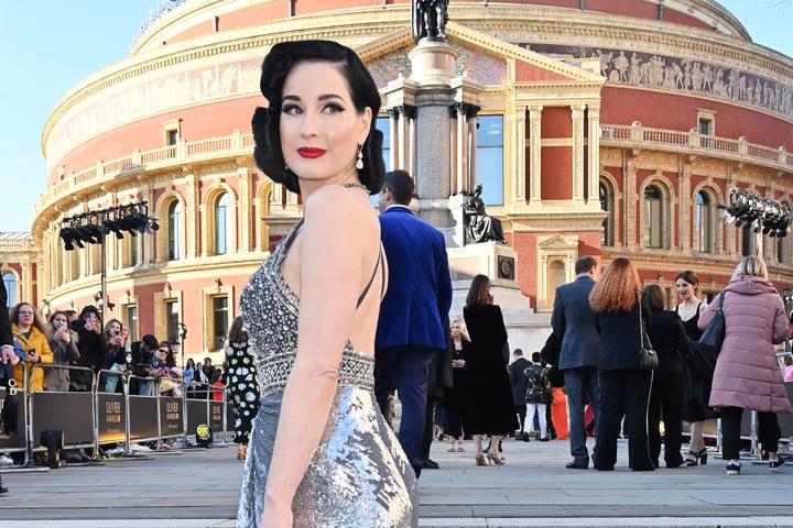 Dita Von Teese at the Olivier Awards last year