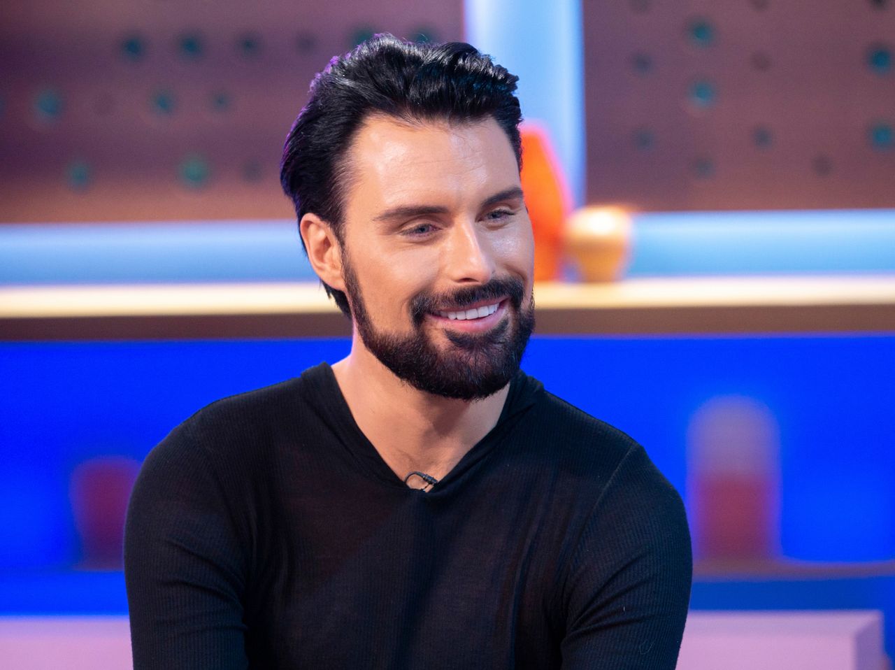 Rylan Clark during a TV interview in January 2019