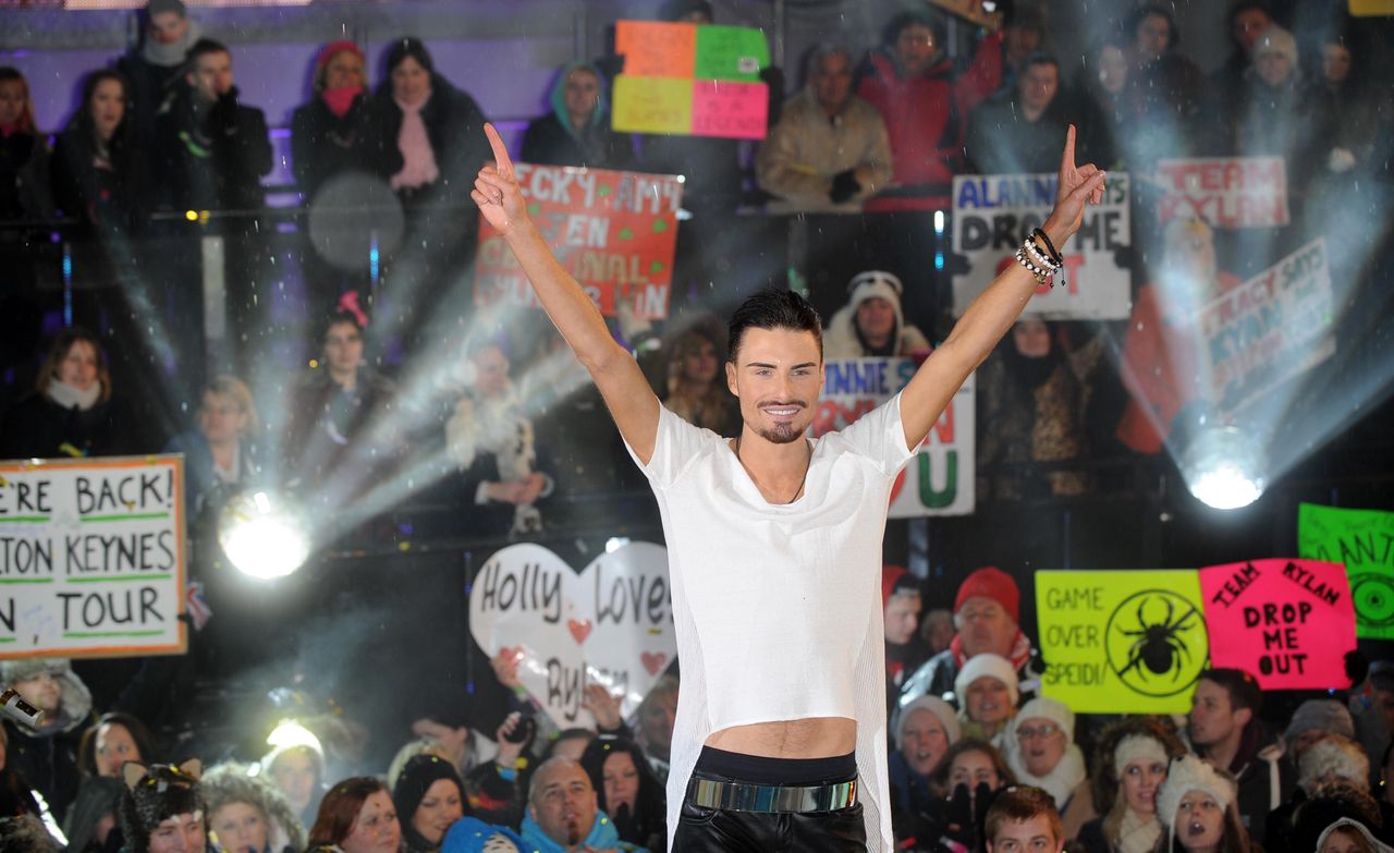 Rylan celebrating his Celebrity Big Brother win in 2013
