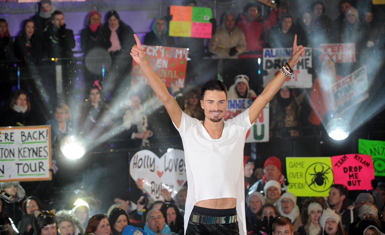 Rylan celebrating his Celebrity Big Brother win in 2013