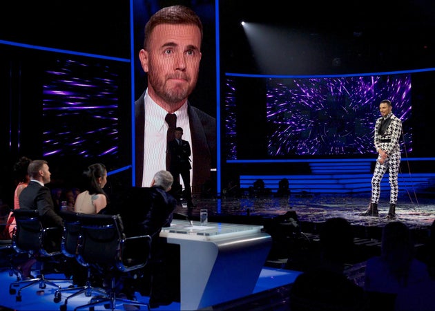 Rylan Clark on The X Factor in 2012