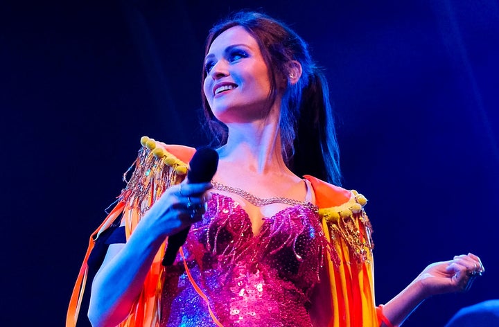 Sophie Elliis-Bextor performing at Camp Bestival