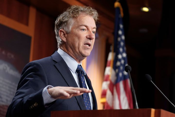 Sen. Rand Paul (R-Ky.), a skeptic of foreign policy interventionism, takes issue with Nikki Haley's "involvement in the military-industrial complex."