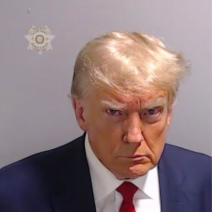 Former President Donald Trump was booked at the Fulton County Jail on Aug. 24, 2023, where his mug shot was taken.