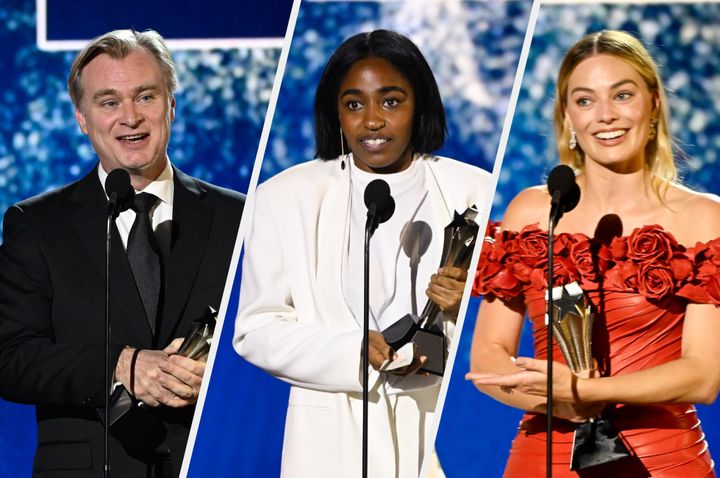 Critics' Choice Awards winners Christopher Nolan, Ayo Edebiri and Margot Robbie