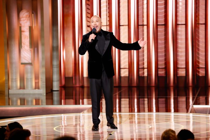 Jo Koy presenting at the Golden Globes