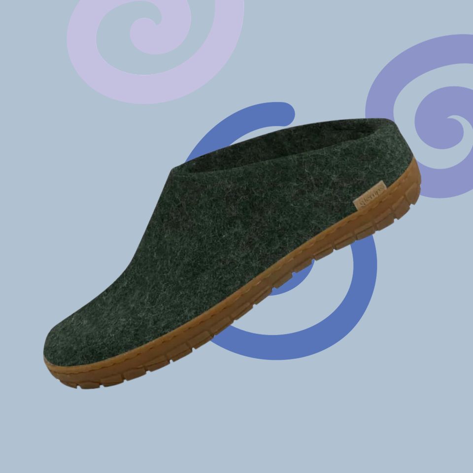 Glerups slip-ons with natural rubber soles