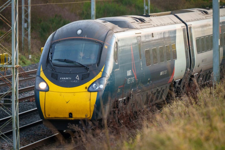 An Avanti West Coast mainline train in Crewe.