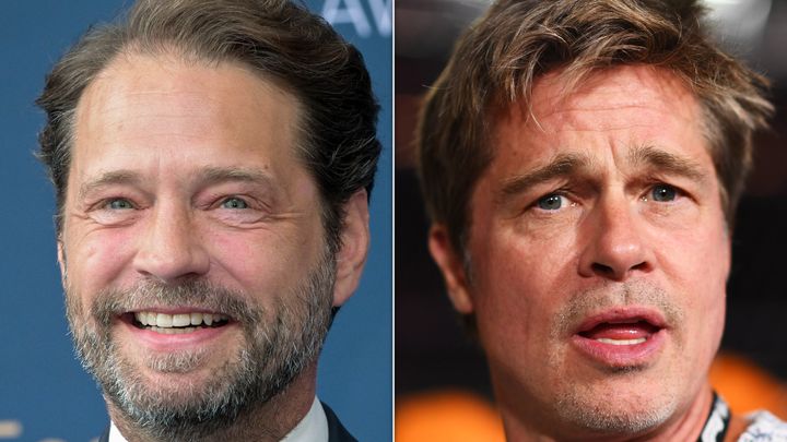 Jason Priestley revealed how he and Brad Pitt used to see how long they could last without showering when they lived together decades ago.