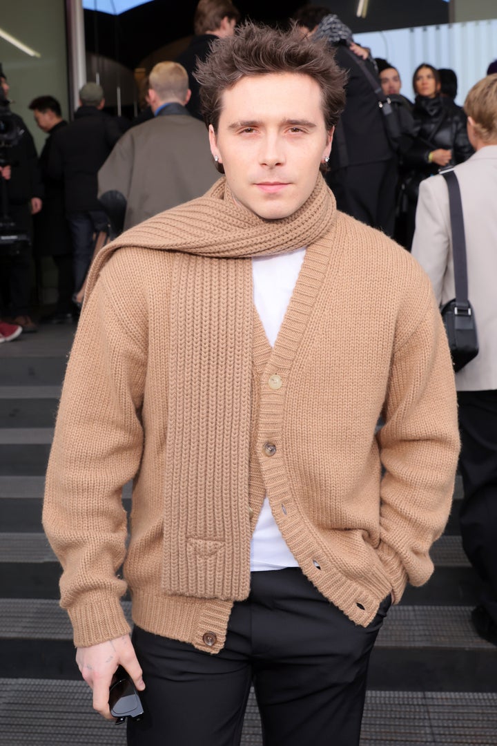 Brooklyn Beckham at Milan Fashion Week earlier this week