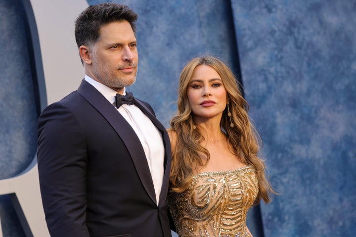 Joe Manganiello and Sofía Vergara, seen here at the 2023 Vanity Fair Oscar party