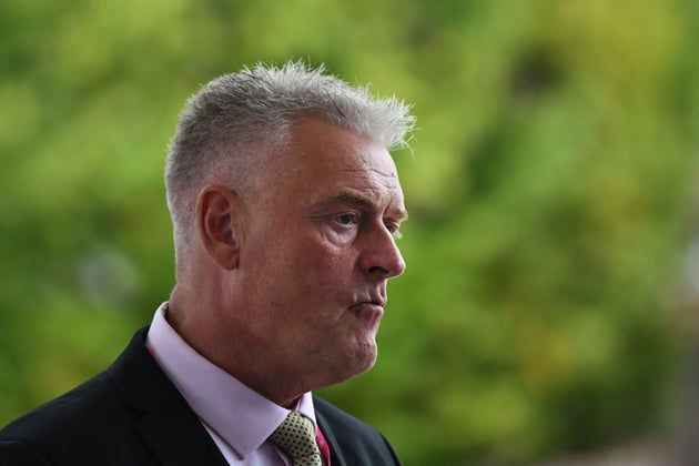 Deputy Chairman of Britain's Conservative party and MP Lee Anderson arrives for the opening day of the annual Conservative Party Conference in Manchester, northern England, on October 1, 2023. (Photo by JUSTIN TALLIS / AFP) (Photo by JUSTIN TALLIS/AFP via Getty Images)