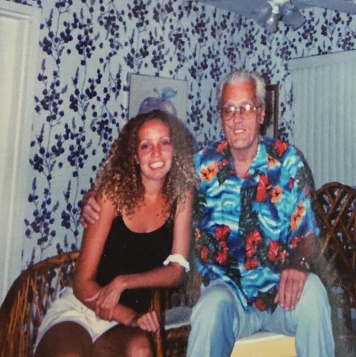 The author and her grandfather (circa 2003).