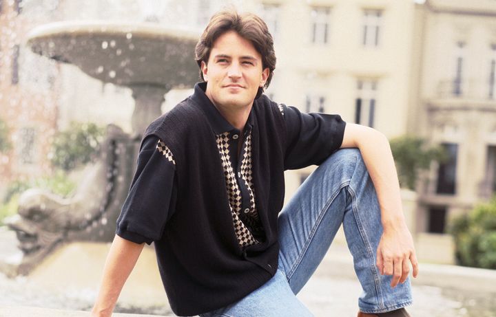 Matthew Perry in character as Chandler Bing in the early years of Friends