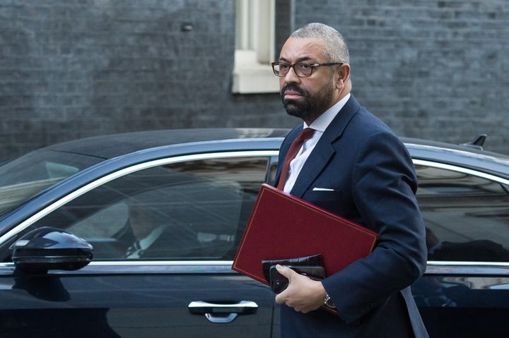 James Cleverly arrives in Downing Street to Cabinet earlier this week.